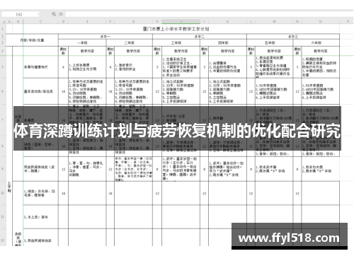 体育深蹲训练计划与疲劳恢复机制的优化配合研究